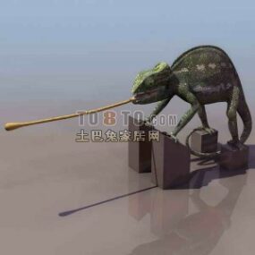 3D model procházení ještěrky