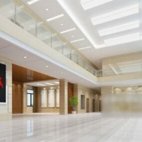 Trade Center Hall Lobby 3d-modell