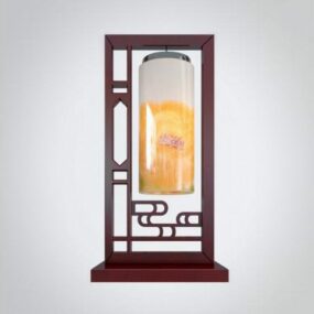 3d модель китайської кімнатної настільної лампи