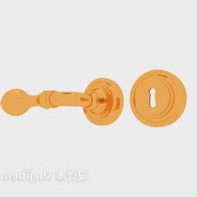 Luxury Handle Gold Material 3d model