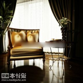 Sofa Mewah Untuk Bilik Klasik model 3d