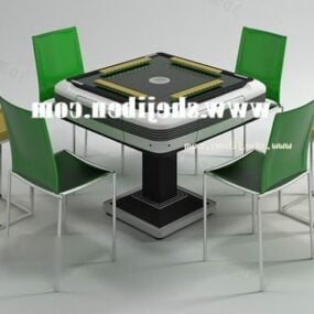 أثاث طاولة ألعاب ماهجونج نموذج ثلاثي الأبعاد