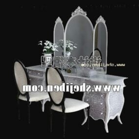 Make Up Table Bedroom Dresser Furniture 3d model