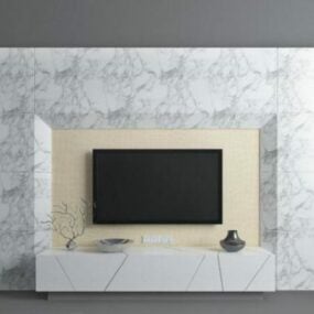 大理石のテレビの壁3Dモデル