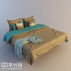Podwójne łóżko w głównej sypialni