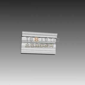 Antique Ceiling Molding Carved Style 3d model
