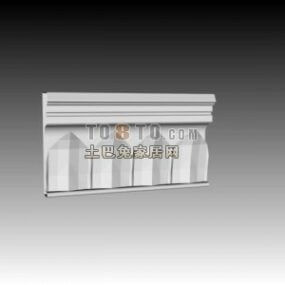 Wall Head Decoration Classic Style 3d model