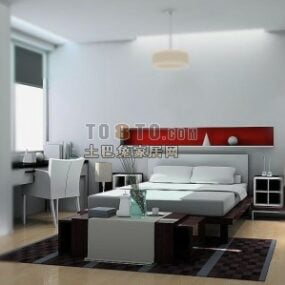 屋内寝室スペースエッセンス3Dモデル