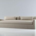 Beige Leather Sofa For Living Room