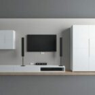 Tv Wall With Speaker Cabinet