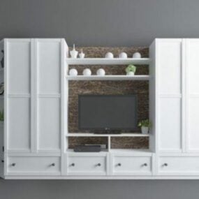 Apartment Tv Wall Cabinet 3d model