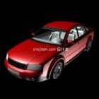 Mazda red car 3d model .