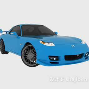 Sarı Süper Araba 3D modeli
