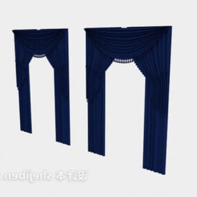 Mediterranes Vorhang-Textil-3D-Modell