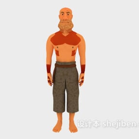 نموذج شخصية محارب النينجا ثلاثي الأبعاد قابل للطباعة
