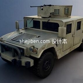 Military Vehicle Humvee 3d model