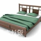 Chinese Wood Double Bed