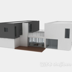 Modern Avrupa Villa Binası Ev 3D modeli