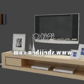Studiozimmer mit Fernseher 3D-Modell