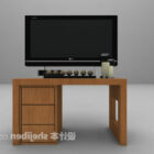 Современный минималистский деревянный шкаф под телевизор