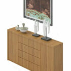 Modern Hall Cabinet Wooden Material