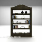 現代の本棚表示 3D モデル。