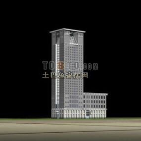 Höghus byggnad blandad användning Office 3d-modell
