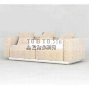 Τρισδιάστατο μοντέλο χοντρό επικαλυμμένο καναπέ