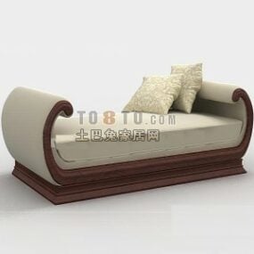 Model 3D nowoczesnej sofy kanapowej