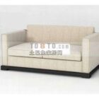 Современный двухместный диван с мягкой обивкой