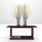 Modern Console Table With Pot