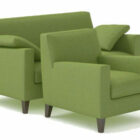 أريكة حديثة خضراء طازجة