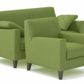 Modern Green Fresh Sofa 3d model