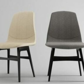 Modern Grey Single Chair 3d model