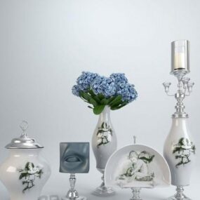 Vase Plant Pot Decoration 3d model