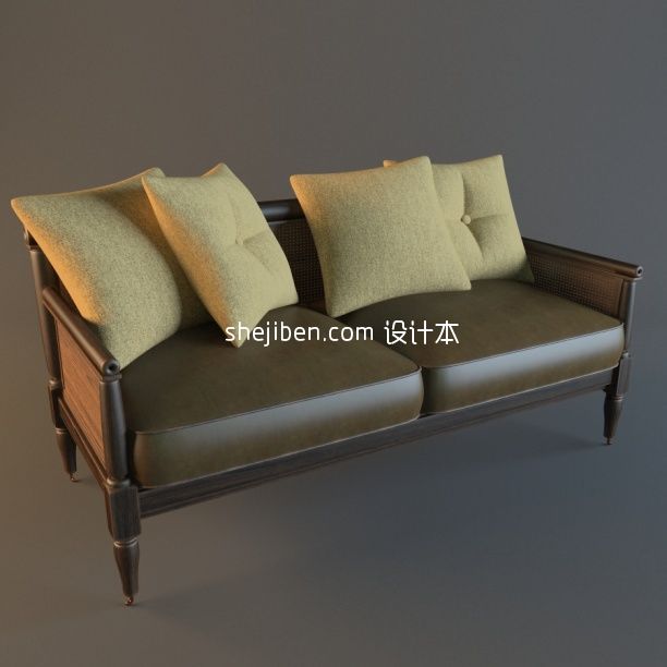 Elegante divano in pelle antico