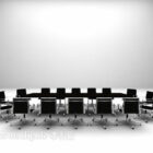 Table de conférence minimaliste moderne avec chaise