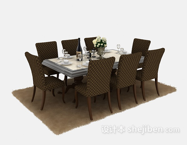 Simple And Beautiful Dining Table Chairs Set
