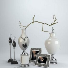 Modern Vase Picture Frame Decorating 3d model