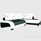 Modern Sectional Sofa White Leather