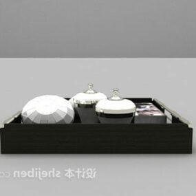 Modern Style Tea Tray 3d model