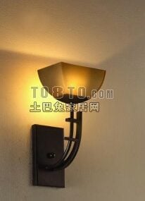 Moderní nástěnná lampa mosazný stojan 3D model