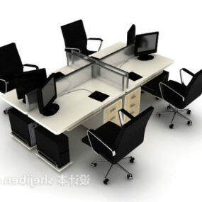 Kancelářský počítač Stolní židle 3D model