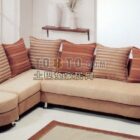 Living Room L Sofa With Cushion