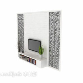 Chinese Tv Wall Decor 3d model