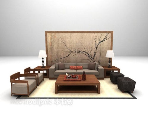 Chinesisches Wohnzimmer-Kombinations-Sofagarnitur