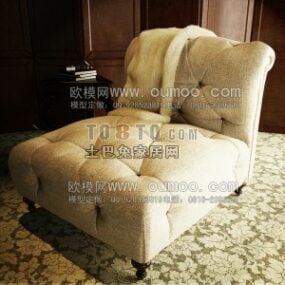 Boutique Upholstery Sofa Chair 3d model