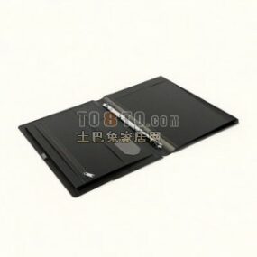 Modello 3d del prodotto vetrina per notebook nero