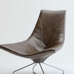 כיסא משרדי דגם עור ריאליסטי תלת מימד