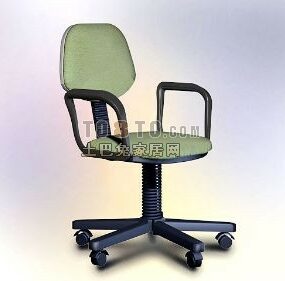 Office Furniture Wheels Swivel Chair 3d model